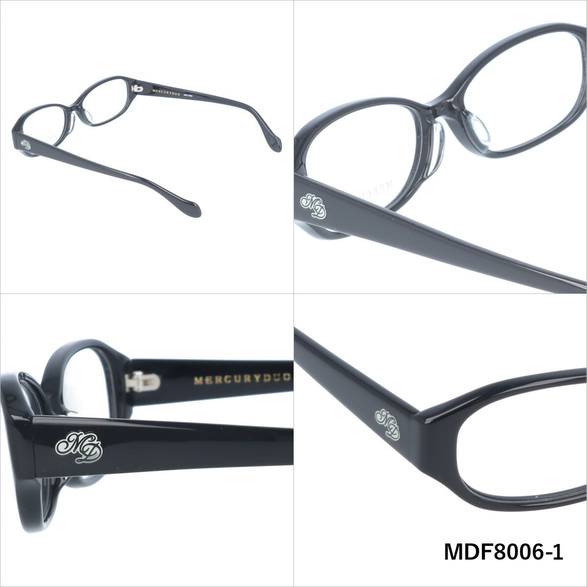 メガネ 眼鏡 度付き 度なし おしゃれ MERCURYDUO マーキュリーデュオ MDF 8006 全4色 51サイズ レディース 女性 UVカット 紫外線 ブランド サングラス 伊達 ダテ｜老眼鏡・PCレンズ・カラーレンズ・遠近両用対応可能 ラッピング無料