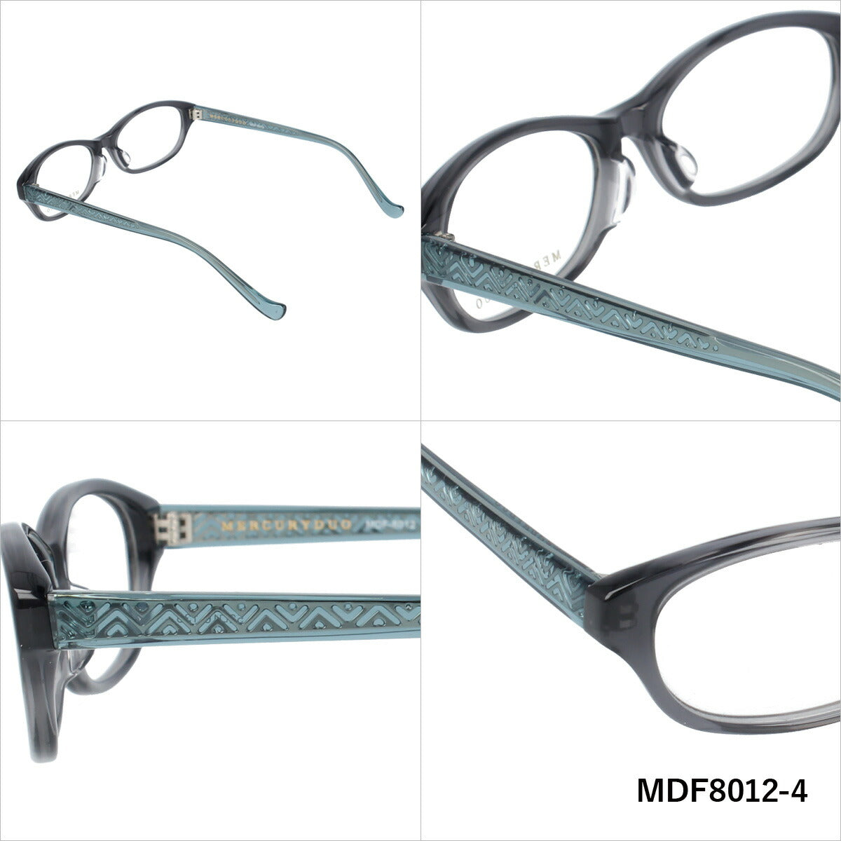 メガネ 眼鏡 度付き 度なし おしゃれ MERCURYDUO マーキュリーデュオ MDF8012 全3色 52サイズ オーバル型 レディース 女性 UVカット 紫外線 ブランド サングラス 伊達 ダテ｜老眼鏡・PCレンズ・カラーレンズ・遠近両用対応可能 ラッピング無料
