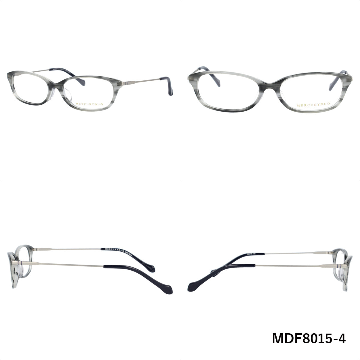 メガネ 眼鏡 度付き 度なし おしゃれ MERCURYDUO マーキュリーデュオ MDF8015 全4色 53サイズ オーバル型 レディース 女性 UVカット 紫外線 ブランド サングラス 伊達 ダテ｜老眼鏡・PCレンズ・カラーレンズ・遠近両用対応可能 ラッピング無料
