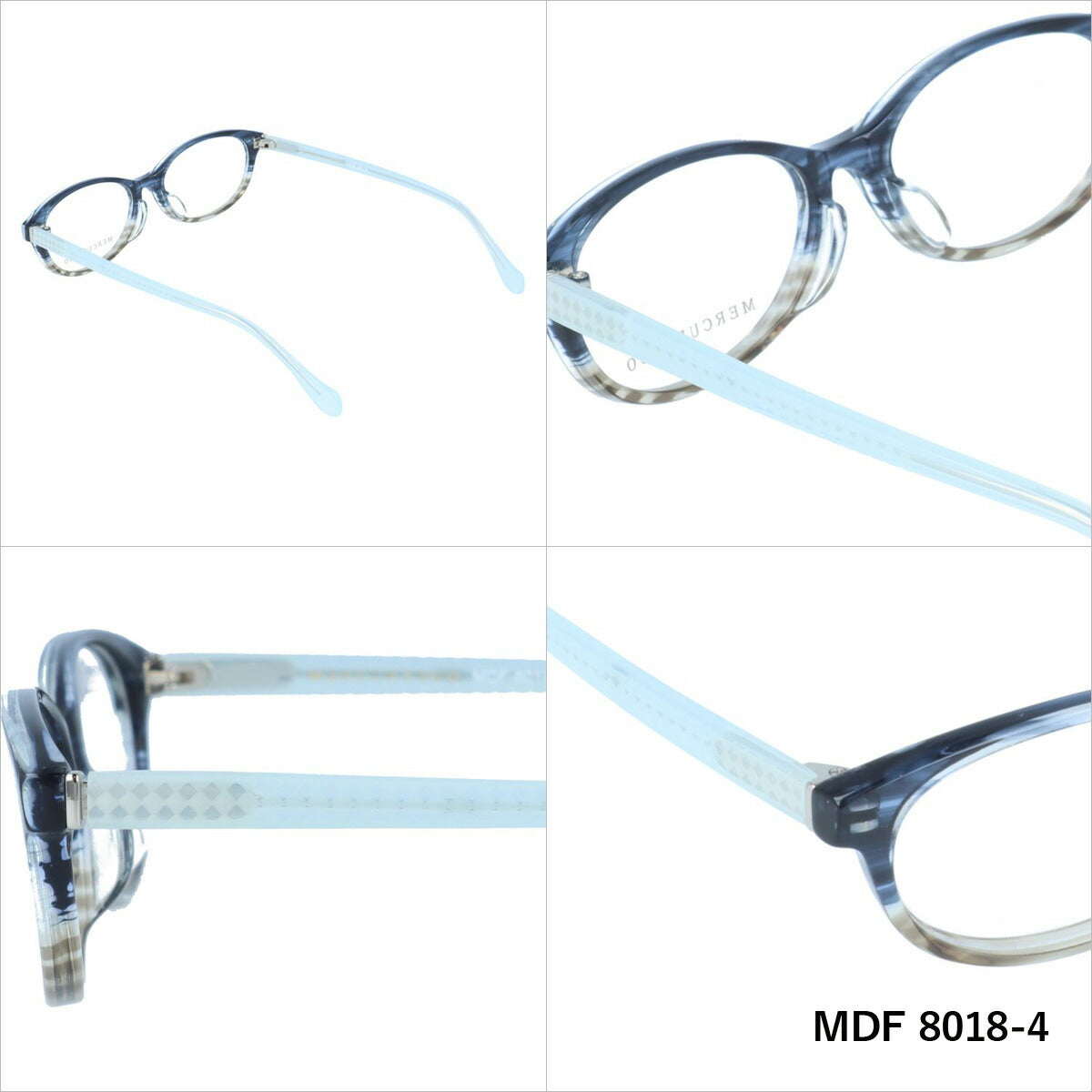 【国内正規品】マーキュリーデュオ メガネフレーム 伊達メガネ フルフィット（アジアンフィット） MERCURYDUO MDF 8018 51サイズ オーパル ユニセックス メンズ レディース