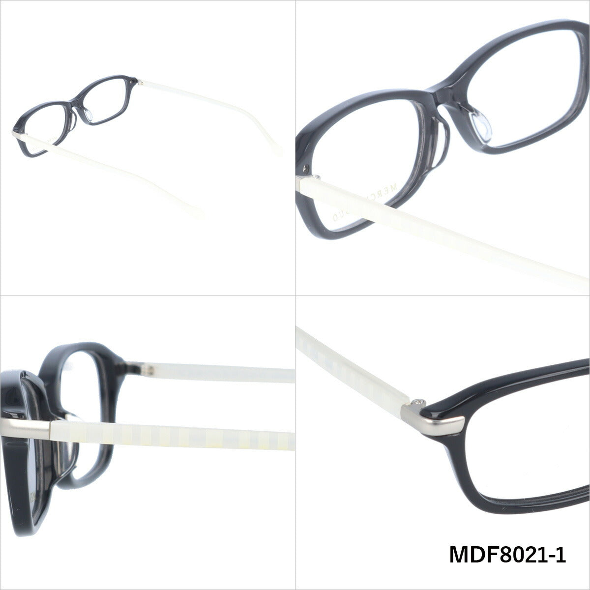 メガネ 眼鏡 度付き 度なし おしゃれ MERCURYDUO マーキュリーデュオ MDF 8021 全4色 51サイズ スクエア型 レディース 女性 UVカット 紫外線 ブランド サングラス 伊達 ダテ｜老眼鏡・PCレンズ・カラーレンズ・遠近両用対応可能 ラッピング無料