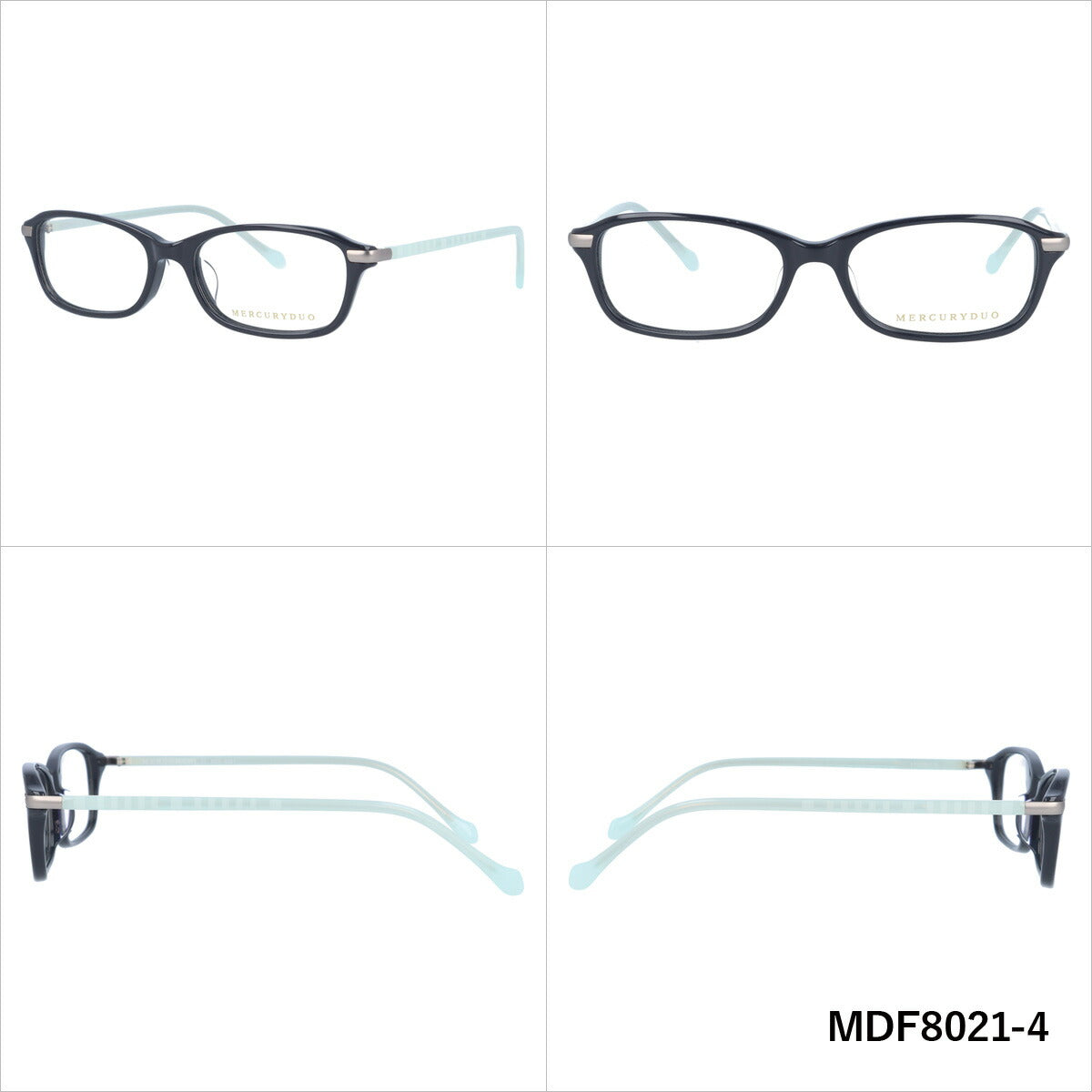 メガネ 眼鏡 度付き 度なし おしゃれ MERCURYDUO マーキュリーデュオ MDF 8021 全4色 51サイズ スクエア型 レディース 女性 UVカット 紫外線 ブランド サングラス 伊達 ダテ｜老眼鏡・PCレンズ・カラーレンズ・遠近両用対応可能 ラッピング無料