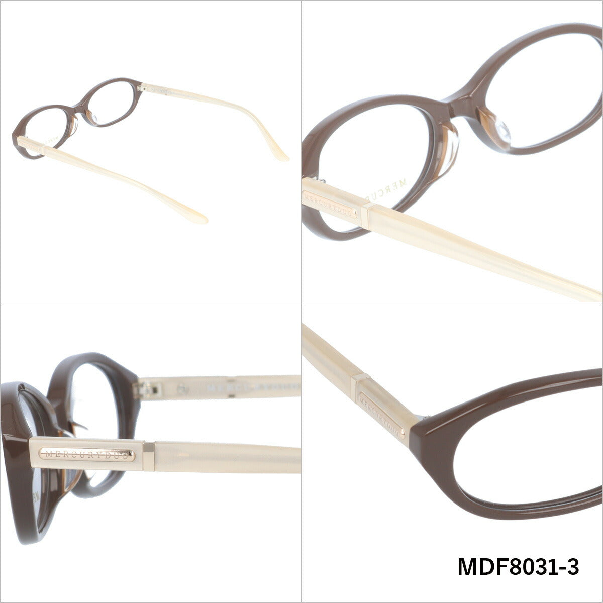 メガネ 眼鏡 度付き 度なし おしゃれ MERCURYDUO マーキュリーデュオ MDF 8031 全4色 51サイズ レディース 女性 UVカット 紫外線 ブランド サングラス 伊達 ダテ｜老眼鏡・PCレンズ・カラーレンズ・遠近両用対応可能 ラッピング無料