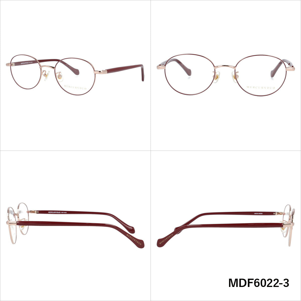 メガネ 眼鏡 度付き 度なし おしゃれ MERCURYDUO マーキュリーデュオ MDF6022 全8色 49サイズ ボストン型 レディース 女性 UVカット 紫外線 ブランド サングラス 伊達 ダテ｜老眼鏡・PCレンズ・カラーレンズ・遠近両用対応可能 ラッピング無料