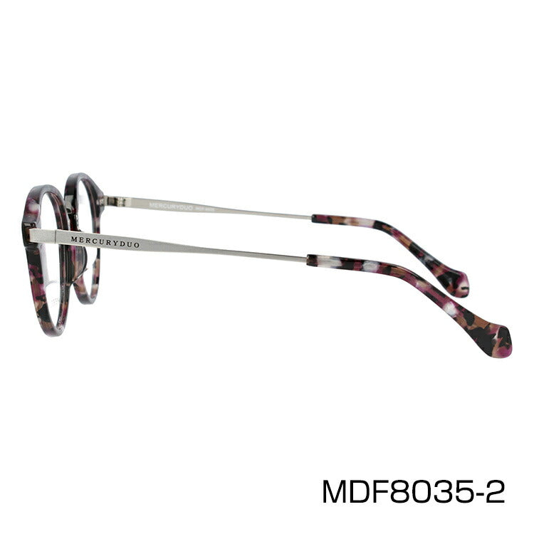 メガネ 眼鏡 度付き 度なし おしゃれ MERCURYDUO マーキュリーデュオ MDF 8035 全4色 49サイズ ボストン型 レディース 女性 UVカット 紫外線 ブランド サングラス 伊達 ダテ｜老眼鏡・PCレンズ・カラーレンズ・遠近両用対応可能 ラッピング無料