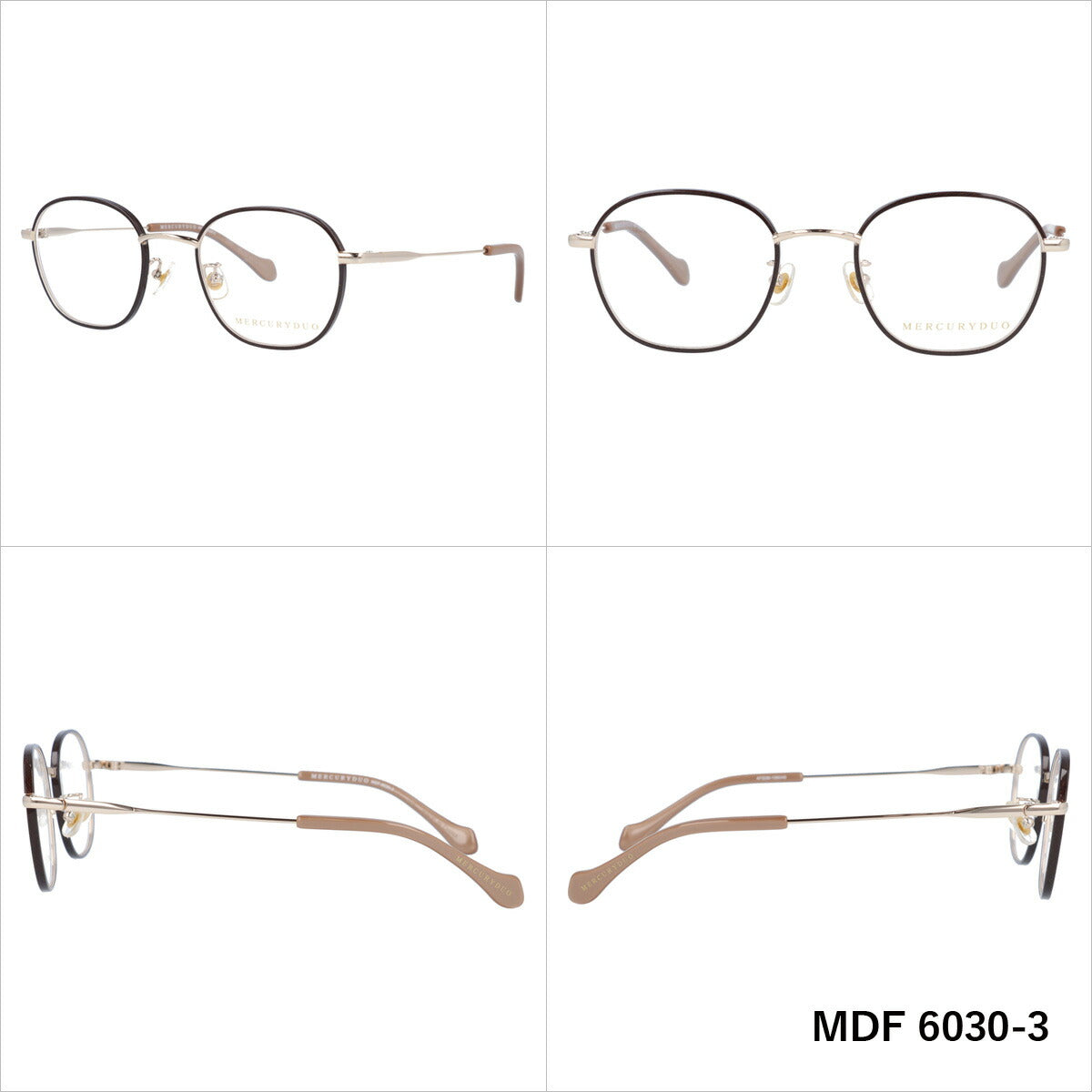 メガネ 眼鏡 度付き 度なし おしゃれ MERCURYDUO マーキュリーデュオ MDF6030 全4色 47サイズ スクエア型 レディース 女性 UVカット 紫外線 ブランド サングラス 伊達 ダテ｜老眼鏡・PCレンズ・カラーレンズ・遠近両用対応可能 ラッピング無料
