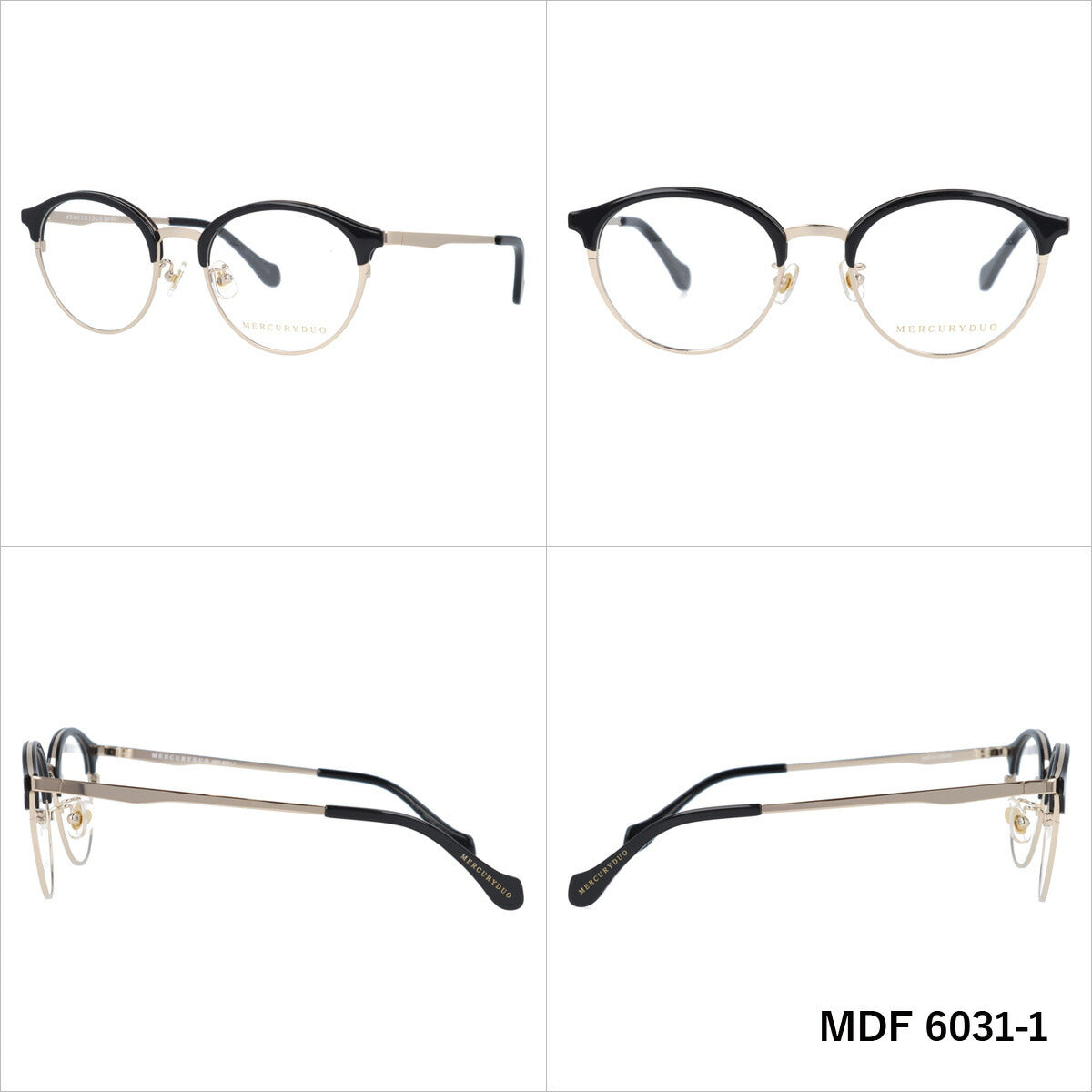 メガネ 眼鏡 度付き 度なし おしゃれ MERCURYDUO マーキュリーデュオ MDF6031 全4色 50サイズ ブロー型 レディース 女性 UVカット 紫外線 ブランド サングラス 伊達 ダテ｜老眼鏡・PCレンズ・カラーレンズ・遠近両用対応可能 ラッピング無料