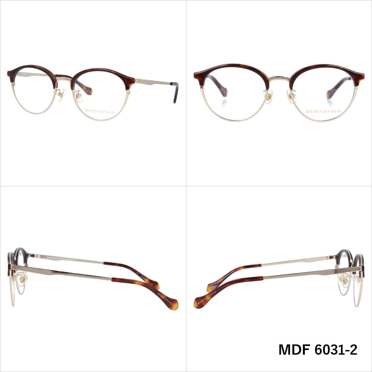 メガネ 眼鏡 度付き 度なし おしゃれ MERCURYDUO マーキュリーデュオ MDF6031 全4色 50サイズ ブロー型 レディース 女性 UVカット 紫外線 ブランド サングラス 伊達 ダテ｜老眼鏡・PCレンズ・カラーレンズ・遠近両用対応可能 ラッピング無料