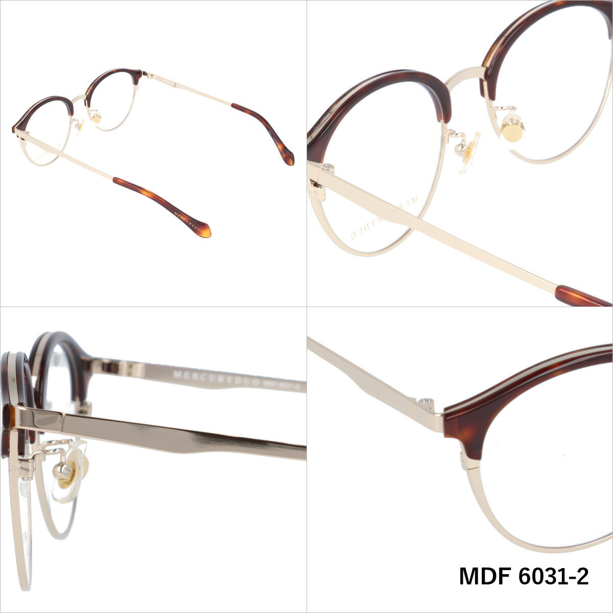 メガネ 眼鏡 度付き 度なし おしゃれ MERCURYDUO マーキュリーデュオ MDF6031 全4色 50サイズ ブロー型 レディース 女性 UVカット 紫外線 ブランド サングラス 伊達 ダテ｜老眼鏡・PCレンズ・カラーレンズ・遠近両用対応可能 ラッピング無料