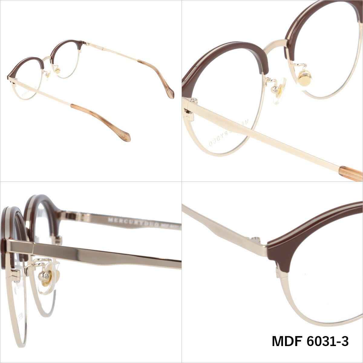 メガネ 眼鏡 度付き 度なし おしゃれ MERCURYDUO マーキュリーデュオ MDF6031 全4色 50サイズ ブロー型 レディース 女性 UVカット 紫外線 ブランド サングラス 伊達 ダテ｜老眼鏡・PCレンズ・カラーレンズ・遠近両用対応可能 ラッピング無料