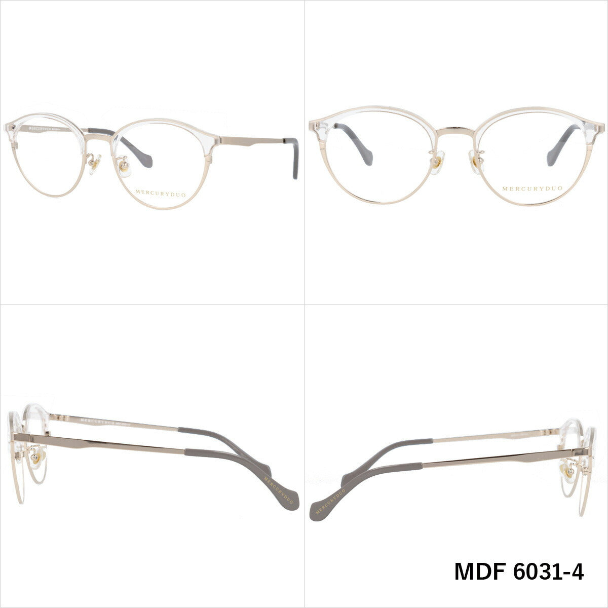 メガネ 眼鏡 度付き 度なし おしゃれ MERCURYDUO マーキュリーデュオ MDF6031 全4色 50サイズ ブロー型 レディース 女性 UVカット 紫外線 ブランド サングラス 伊達 ダテ｜老眼鏡・PCレンズ・カラーレンズ・遠近両用対応可能 ラッピング無料