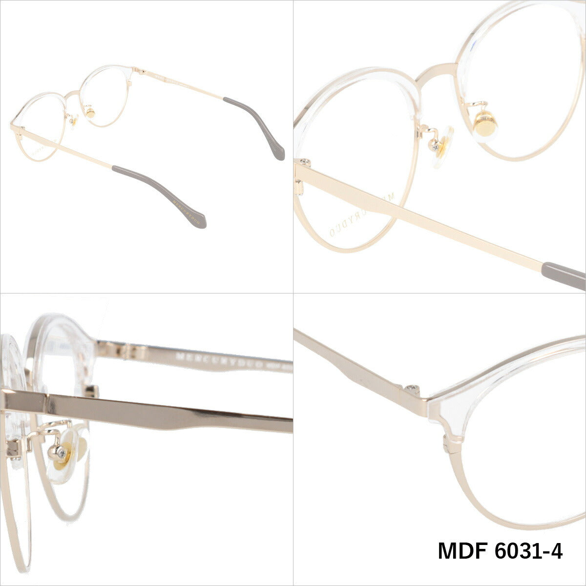 メガネ 眼鏡 度付き 度なし おしゃれ MERCURYDUO マーキュリーデュオ MDF6031 全4色 50サイズ ブロー型 レディース 女性 UVカット 紫外線 ブランド サングラス 伊達 ダテ｜老眼鏡・PCレンズ・カラーレンズ・遠近両用対応可能 ラッピング無料