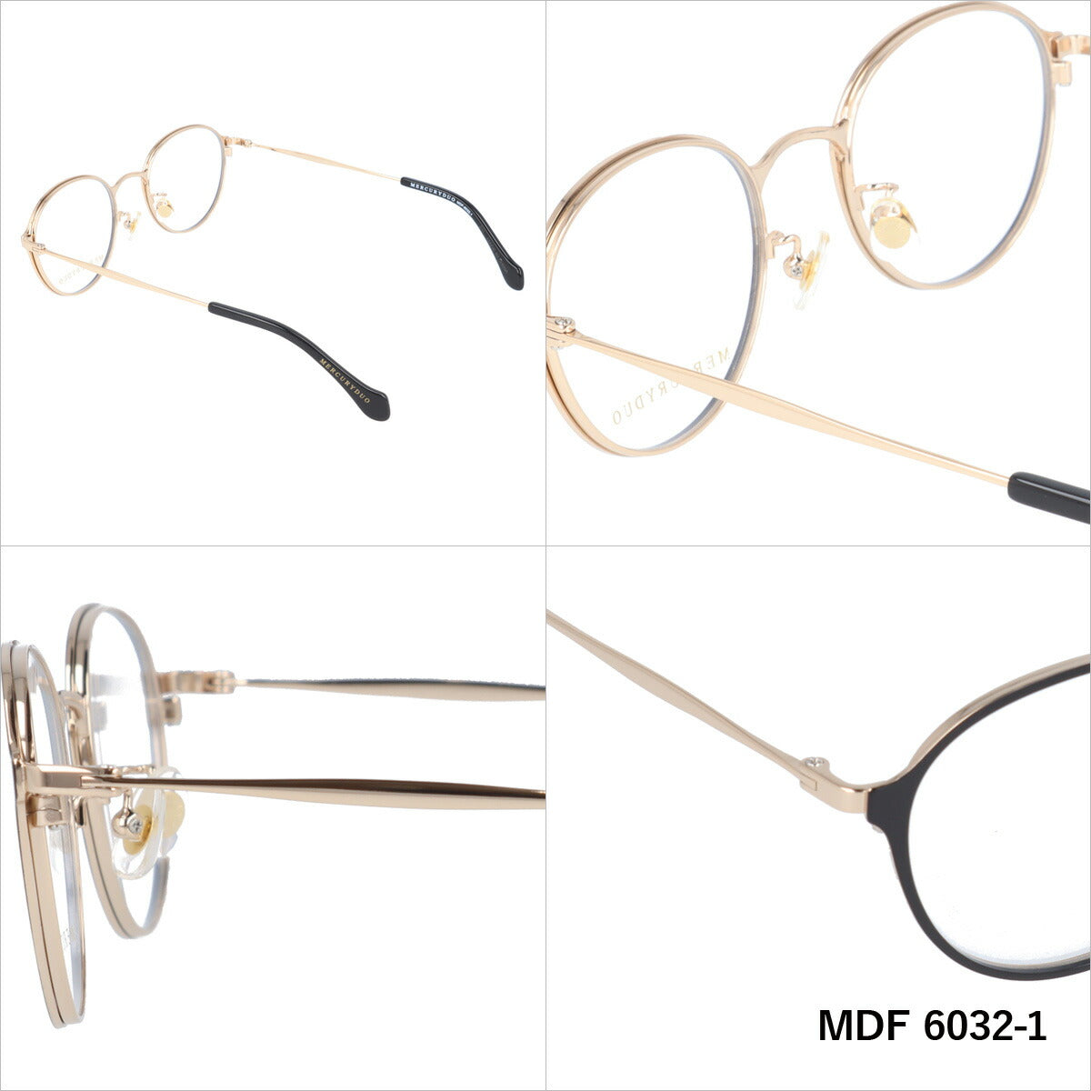 メガネ 眼鏡 度付き 度なし おしゃれ MERCURYDUO マーキュリーデュオ MDF6032 全4色 49サイズ ボストン型 レディース 女性 UVカット 紫外線 ブランド サングラス 伊達 ダテ｜老眼鏡・PCレンズ・カラーレンズ・遠近両用対応可能 ラッピング無料