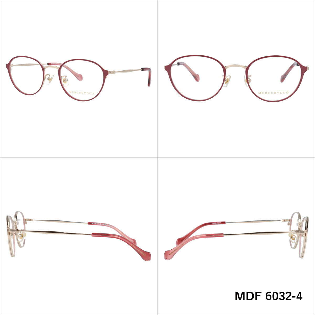 メガネ 眼鏡 度付き 度なし おしゃれ MERCURYDUO マーキュリーデュオ MDF6032 全4色 49サイズ ボストン型 レディース 女性 UVカット 紫外線 ブランド サングラス 伊達 ダテ｜老眼鏡・PCレンズ・カラーレンズ・遠近両用対応可能 ラッピング無料