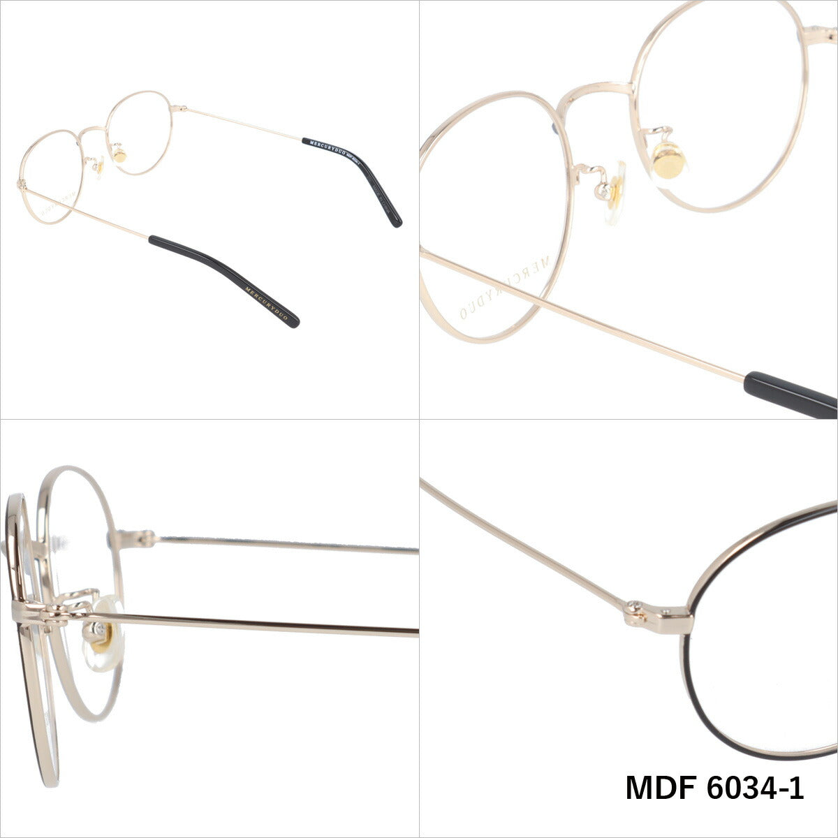 メガネ 眼鏡 度付き 度なし おしゃれ MERCURYDUO マーキュリーデュオ MDF6034 全4色 47サイズ ボストン型 レディース 女性 UVカット 紫外線 ブランド サングラス 伊達 ダテ｜老眼鏡・PCレンズ・カラーレンズ・遠近両用対応可能 ラッピング無料