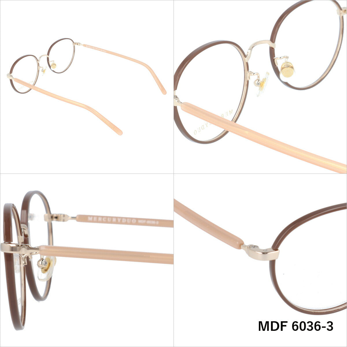 メガネ 眼鏡 度付き 度なし おしゃれ MERCURYDUO マーキュリーデュオ MDF6036 全4色 49サイズ ボストン型 レディース 女性 UVカット 紫外線 ブランド サングラス 伊達 ダテ｜老眼鏡・PCレンズ・カラーレンズ・遠近両用対応可能 ラッピング無料