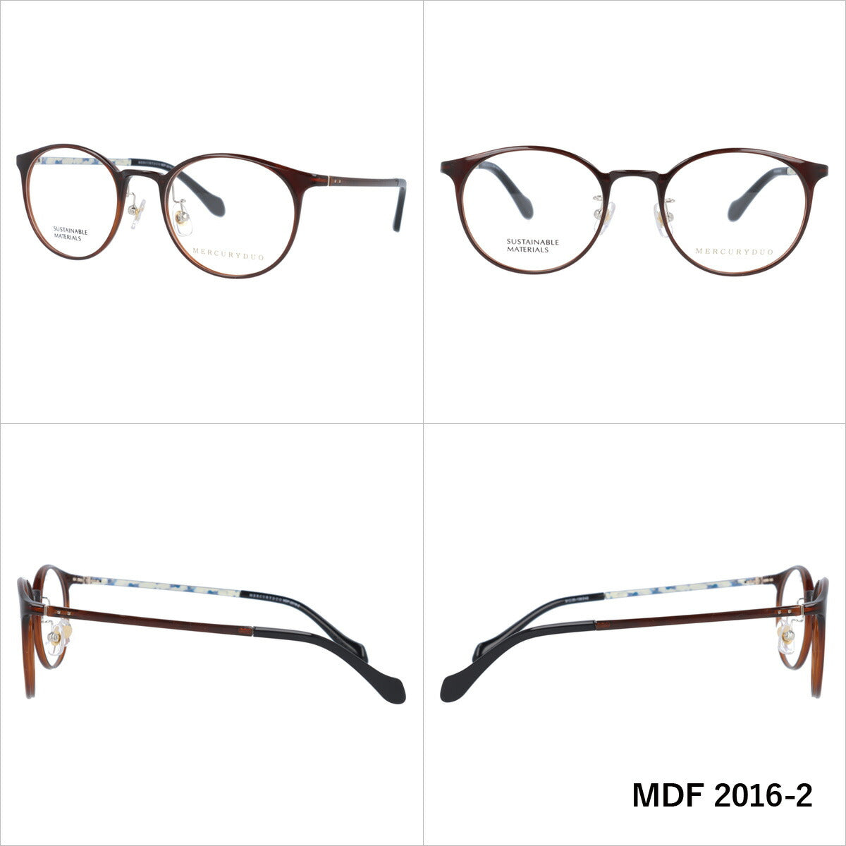 マーキュリーデュオ メガネフレーム 伊達メガネ MERCURYDUO MDF 2016 全3カラー 51サイズ ボストン メンズ レディース UVカット 紫外線 サングラス 伊達 ダテ｜老眼鏡・PCレンズ・カラーレンズ・遠近両用対応可能 ラッピング無料 ラッピング無料