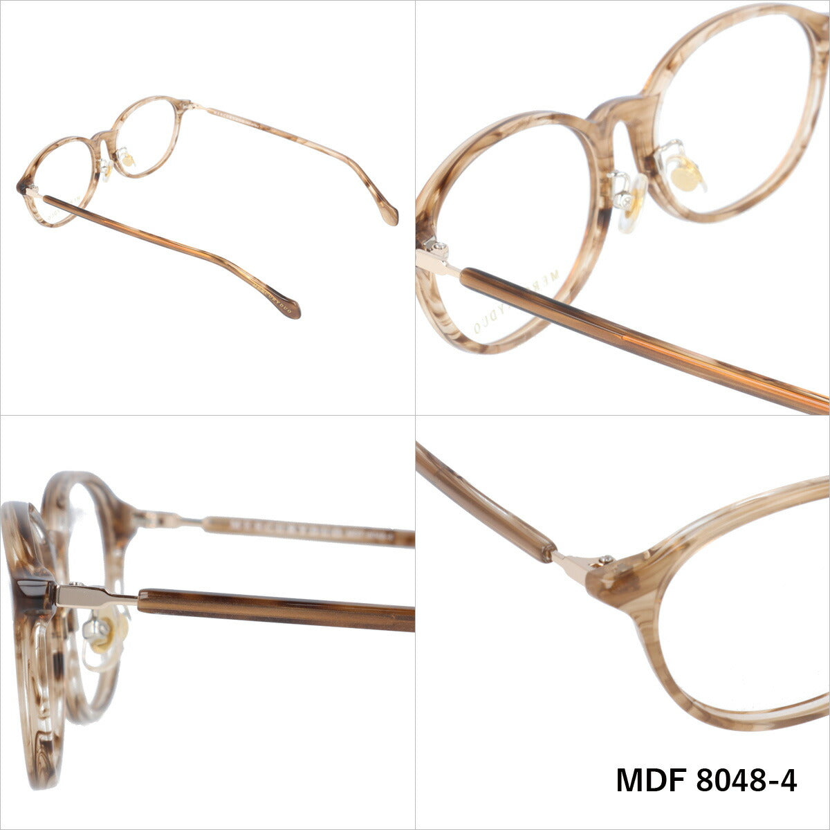 マーキュリーデュオ メガネフレーム 伊達メガネ MERCURYDUO MDF8048 全4カラー 53サイズ オーバル レディース 女性