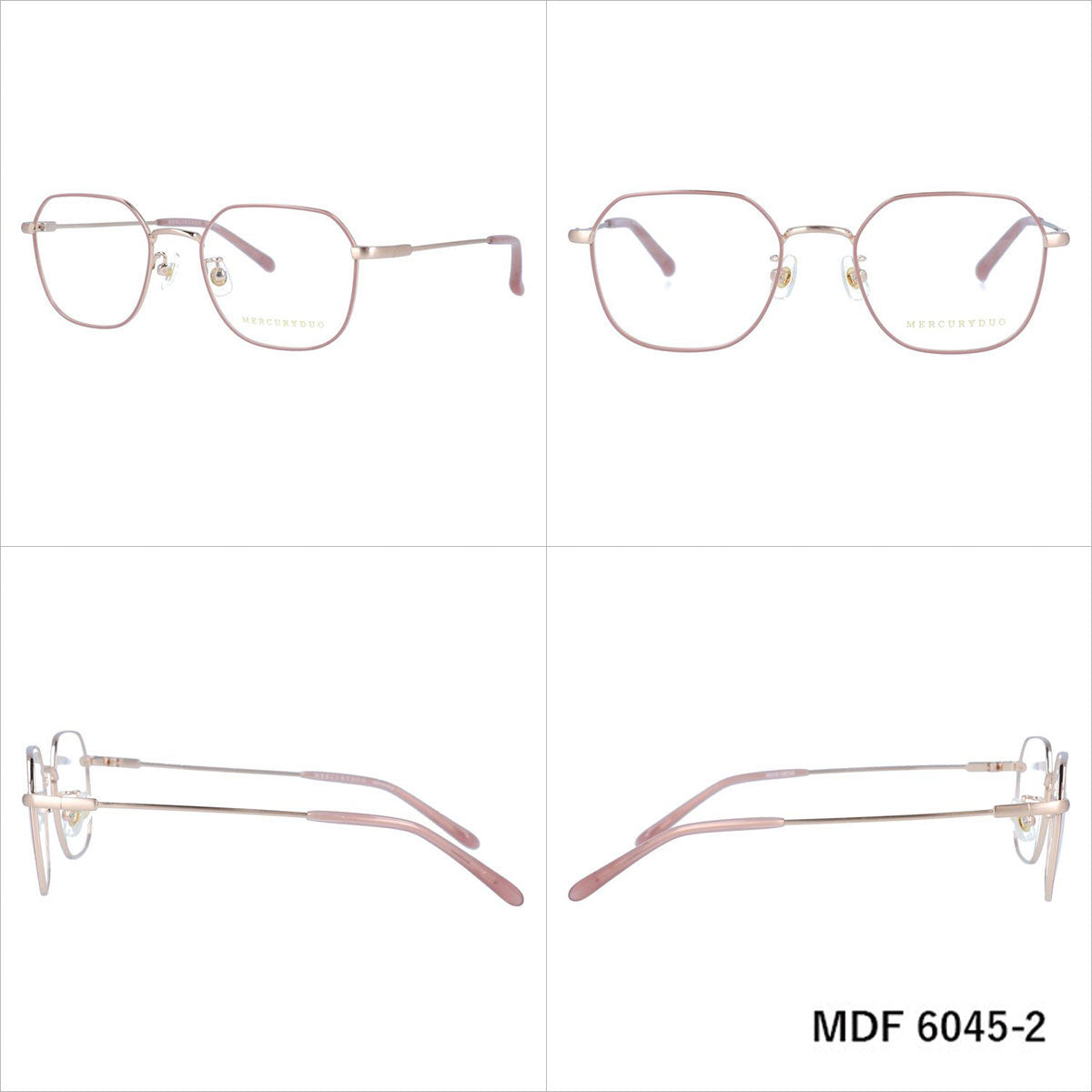 マーキュリーデュオ メガネフレーム 伊達メガネ MERCURYDUO MDF 6045 50サイズ ラウンド レディース 国内正規品