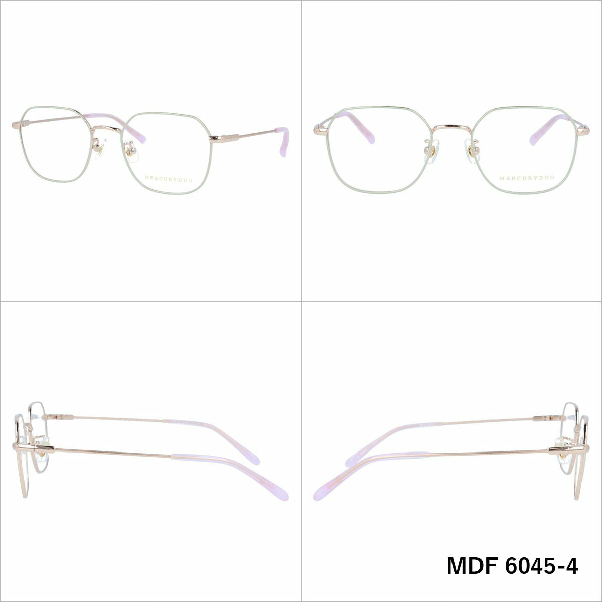マーキュリーデュオ メガネフレーム 伊達メガネ MERCURYDUO MDF 6045 50サイズ ラウンド レディース 国内正規品