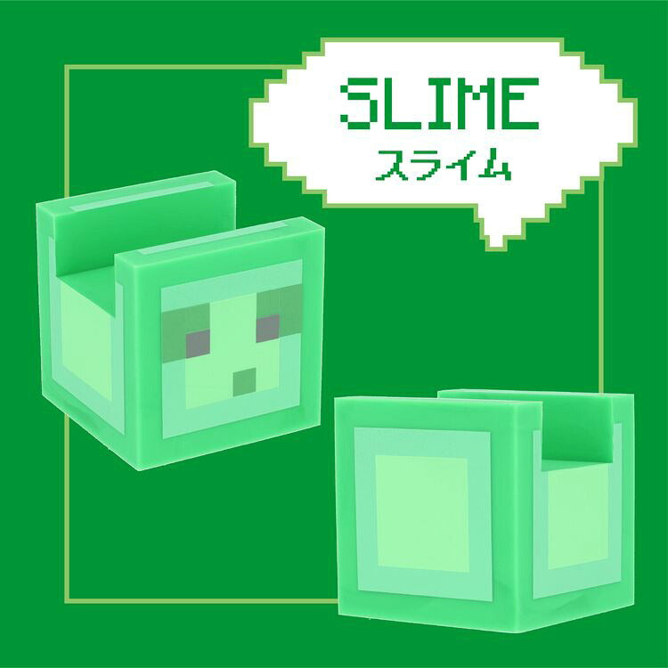 マインクラフト サングラススタンド メガネスタンド MC501-1ST 全3キャラクター Minecraft マイクラ ニワトリ（チキン）/アレイ/スライム 見せる収納 インテリア小物 置物 シリコン製