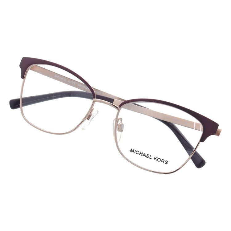 【国内正規品】マイケルコース MICHAEL KORS メガネ フレーム 眼鏡 度付き 度なし 伊達 MK3012 1108 51サイズ ブロー型 レディース 女性用 UVカット 紫外線対策 UV対策 おしゃれ ギフト ラッピング無料