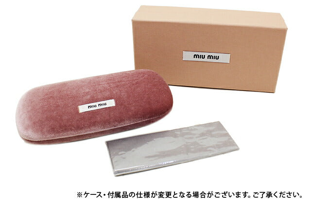 【国内正規品】メガネ 度付き 度なし 伊達メガネ 眼鏡 ミュウミュウ レギュラーフィット miu miu MU51RV R1J1O1 52サイズ ラウンド レディース 女性用 UVカット 紫外線対策 UV対策 おしゃれ ギフト ラッピング無料