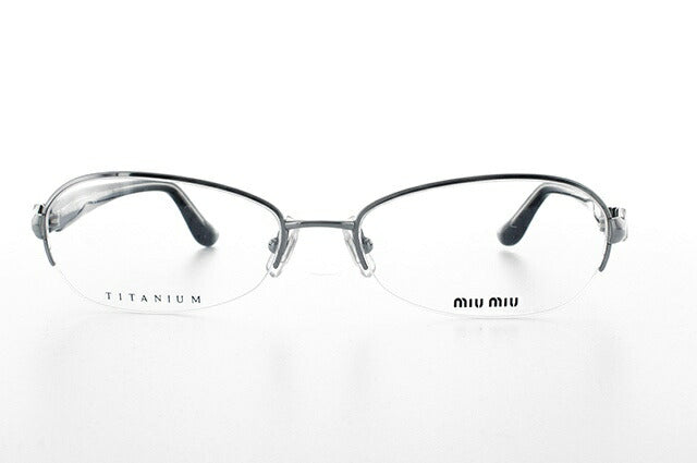 【訳あり】ミュウミュウ miu miu メガネ フレーム 眼鏡 度付き 度なし 伊達 MU55IV 1AP1O1 54 シルバー/パステル ピンク オーバル型 レディース 女性用 UVカット 紫外線対策 UV対策 おしゃれ ギフト ラッピング無料 【海外正規品】