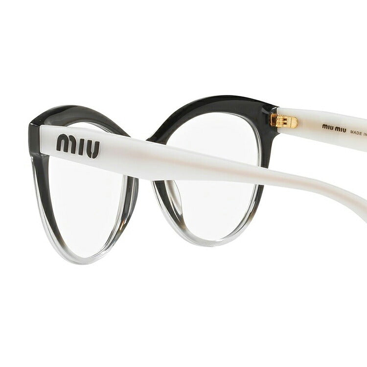 【国内正規品】メガネ 度付き 度なし 伊達メガネ 眼鏡 ミュウミュウ レギュラーフィット miu miu MU04RV 1141O1 51サイズ フォックス型 レディース 女性用 UVカット 紫外線対策 UV対策 おしゃれ ギフト ラッピング無料