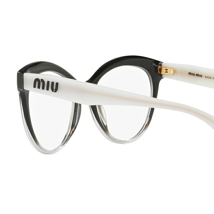 【国内正規品】メガネ 度付き 度なし 伊達メガネ 眼鏡 ミュウミュウ レギュラーフィット miu miu MU04RV 1141O1 53サイズ フォックス型 レディース 女性用 UVカット 紫外線対策 UV対策 おしゃれ ギフト ラッピング無料