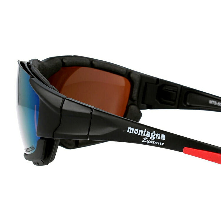 モンターニャ 偏光サングラス ミラーレンズ アジアンフィット（フレキシブルノーズバッド） montagna MTS5002 全2カラー 130サイズ（スポンジ・ベルト付き） スポーツ 釣り ドライブ メンズ レディース モデル UVカット ラッピング無料