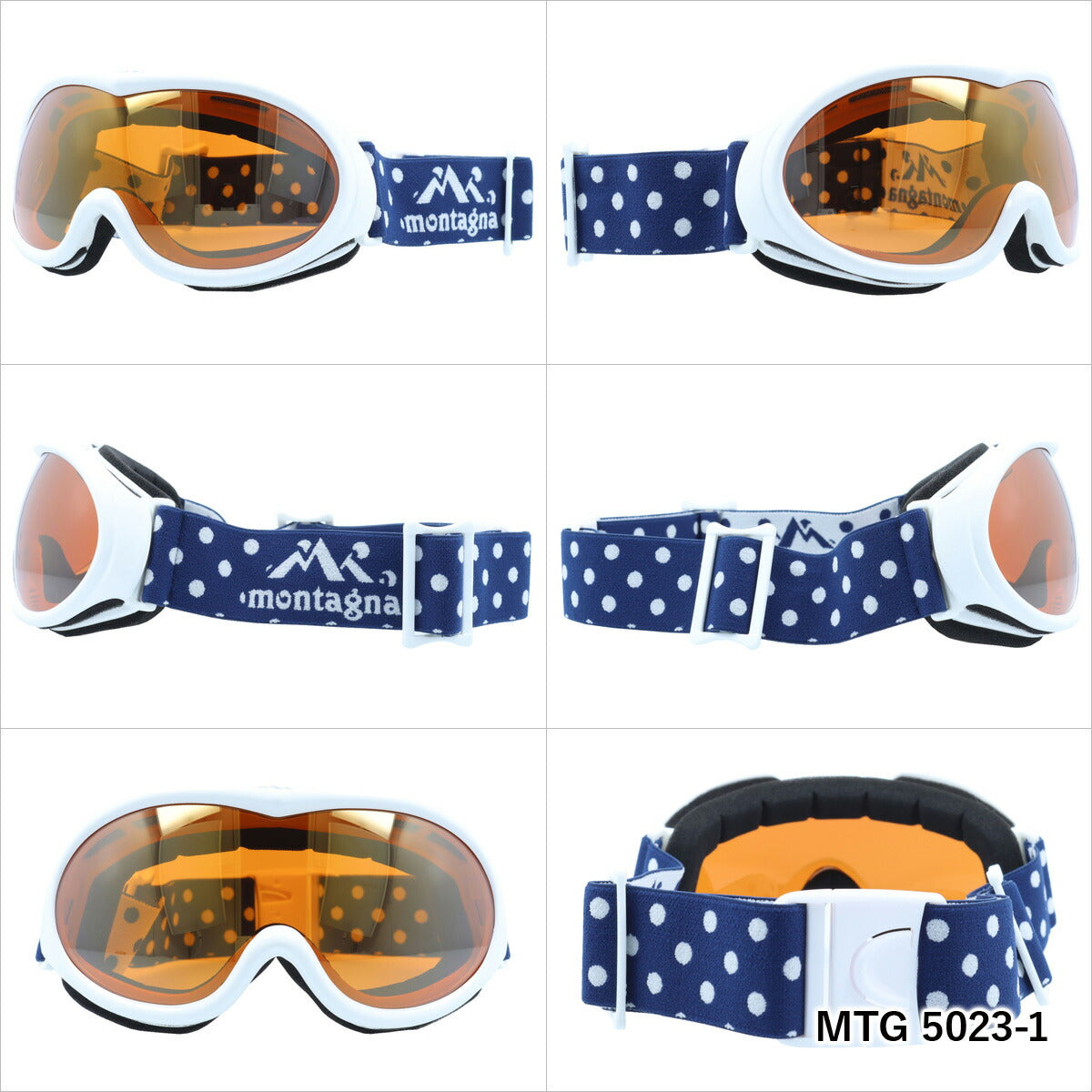 ミラーレンズ スノーゴーグル スキー スノーボード スノボ 球面レンズ フレームあり メンズ レディース ウィンタースポーツ 曇り防止 曇り止め 誕生日 プレゼント montagna モンターニャ MTG 5023 男性 女性