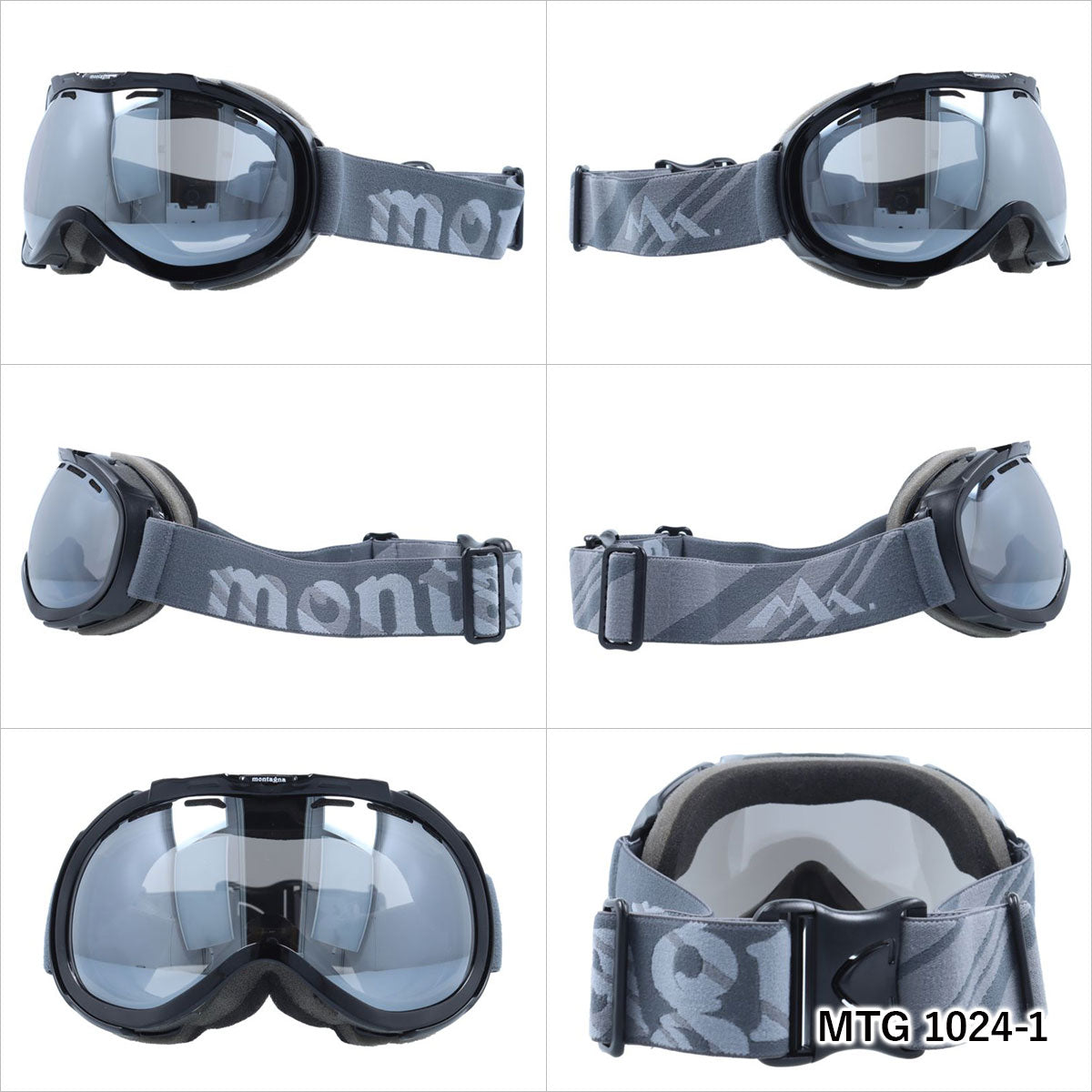 モンターニャ ゴーグル ミラーレンズ アジアンフィット montagna MTG 1024 メンズ レディース スキー スノーボード ウィンタースポーツ 曇り防止 球面レンズ ダブルレンズ 眼鏡対応 ヘルメット対応