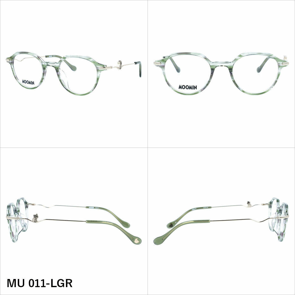 ムーミン メガネフレーム 伊達メガネ アジアンフィット MOOMIN MU 011 48サイズ 全3カラー クラウンパント型 ムーミントロール リトルミイ スナフキン ニョロニョロ ボストン ユニセックス メンズ レディース