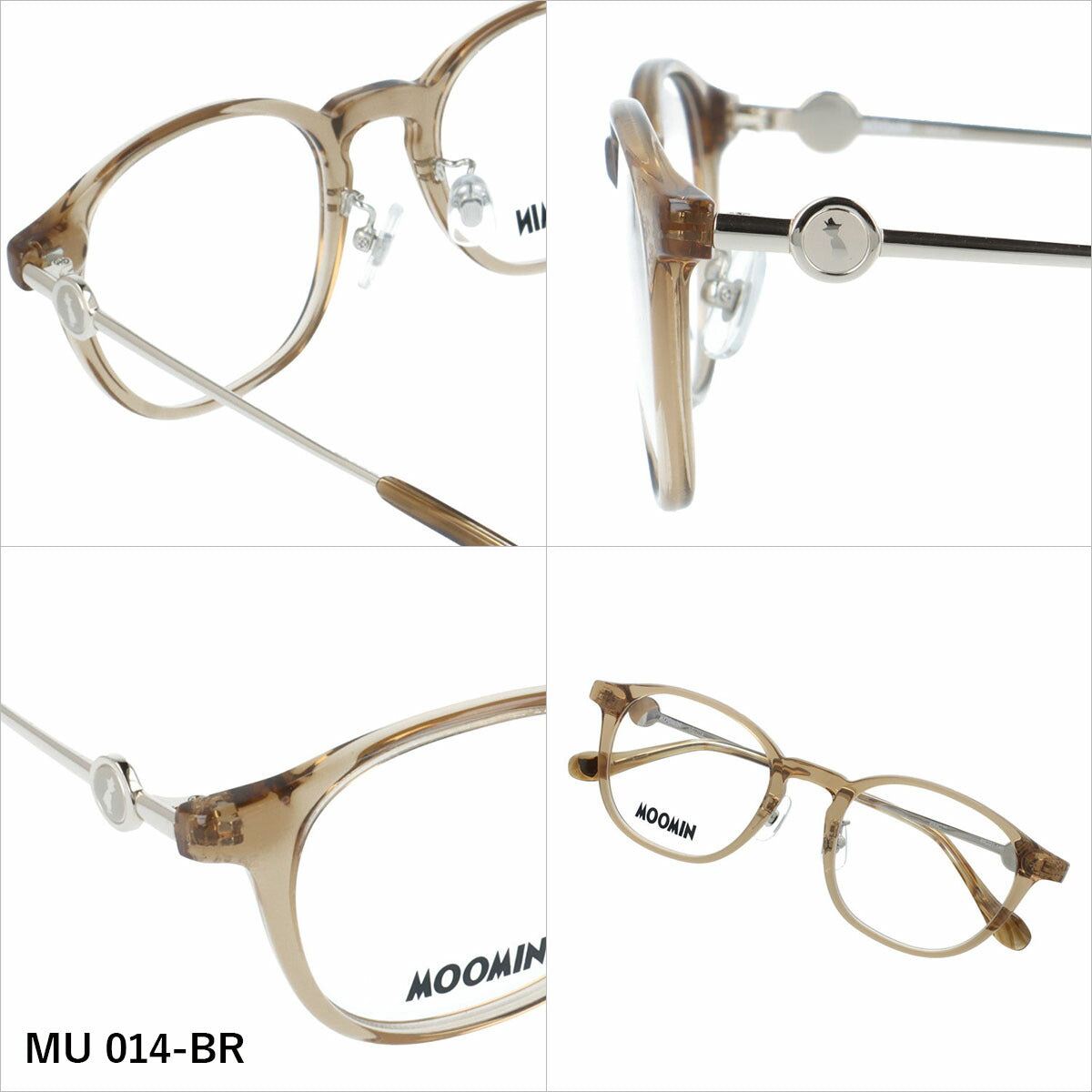 ムーミン メガネフレーム 伊達 アジアンフィット（フルフィット） 調整可能ノーズパッド（クリングス） MOOMIN MU 014 49サイズ 全3カラー ウェリントン型 スナフキン リトルミイ ムーミントロール ニョロニョロ ユニセックス メンズ レディース