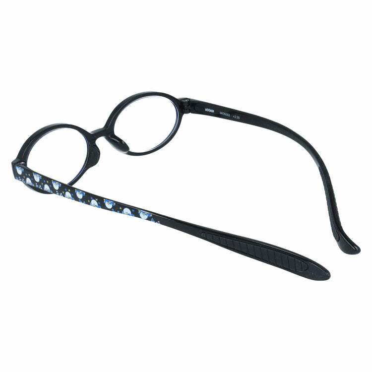 ムーミン 老眼鏡 アジアンフィット MOOMIN MOR 002 ムーミン 50サイズ 度数：+1.50〜+3.00 オーバル型 軽量 首掛け ムーミントロール オリジナルポーチ付き リーディンググラス シニア グラス ブルーライトカット PCメガネ ユニセックス メンズ レディース