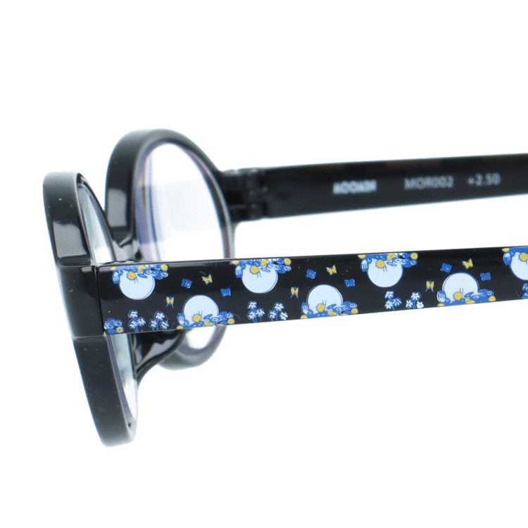 ムーミン 老眼鏡 アジアンフィット MOOMIN MOR 002 ムーミン 50サイズ 度数：+1.50〜+3.00 オーバル型 軽量 首掛け ムーミントロール オリジナルポーチ付き リーディンググラス シニア グラス ブルーライトカット PCメガネ ユニセックス メンズ レディース