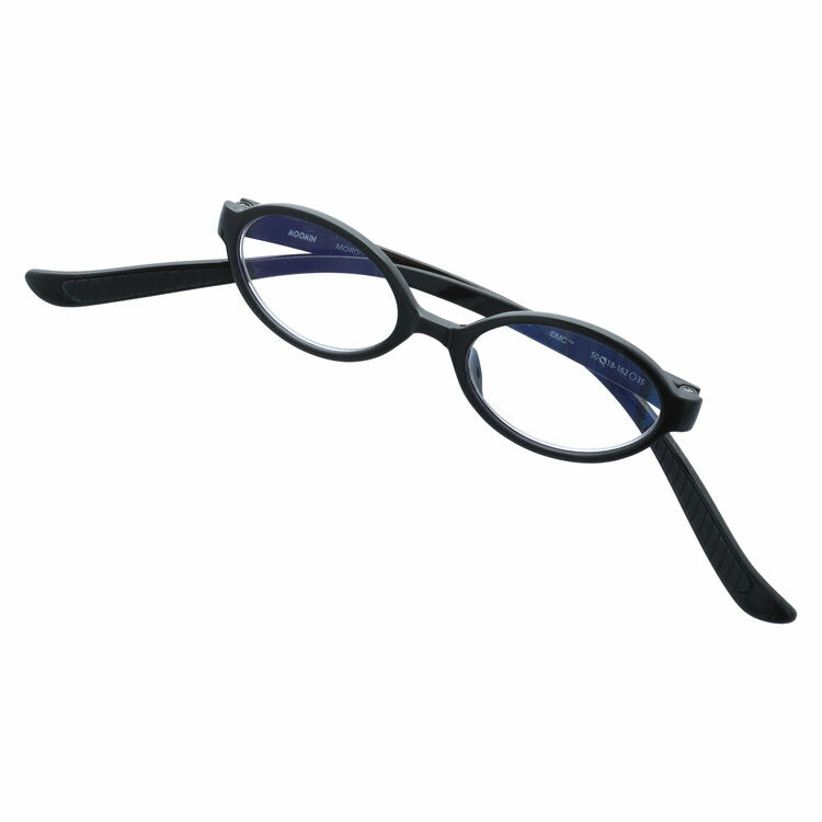 ムーミン 老眼鏡 アジアンフィット MOOMIN MOR 002 ムーミン 50サイズ 度数：+1.50〜+3.00 オーバル型 軽量 首掛け ムーミントロール オリジナルポーチ付き リーディンググラス シニア グラス ブルーライトカット PCメガネ ユニセックス メンズ レディース