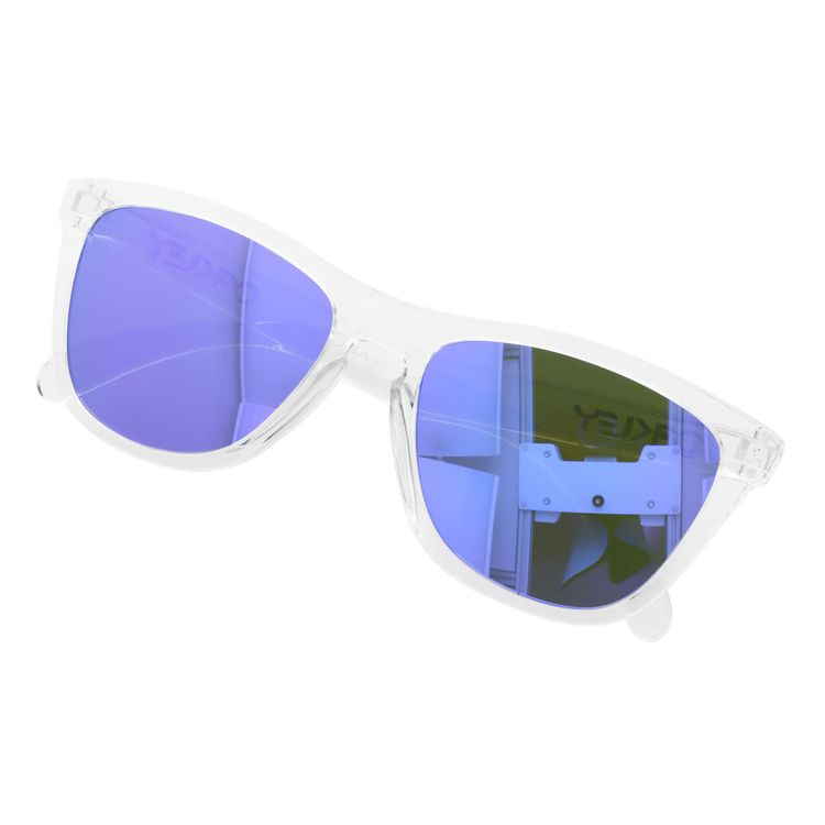 【訳あり・店頭展示品/外箱なし】オークリー サングラス フロッグスキン ミラーレンズ レギュラーフィット OAKLEY FROGSKINS 24-305 55サイズ ウェリントン ユニセックス メンズ レディース