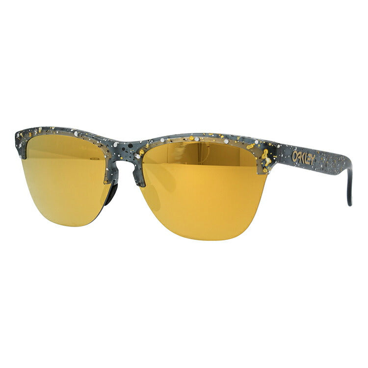オークリー サングラス フロッグスキンライト ミラーレンズ レギュラーフィット OAKLEY FROGSKINS LITE OO9374-3063 63サイズ Metallic Splatter Collection ウェリントン型 メンズ レディース ［ハイカーブレンズ対応/タウン］