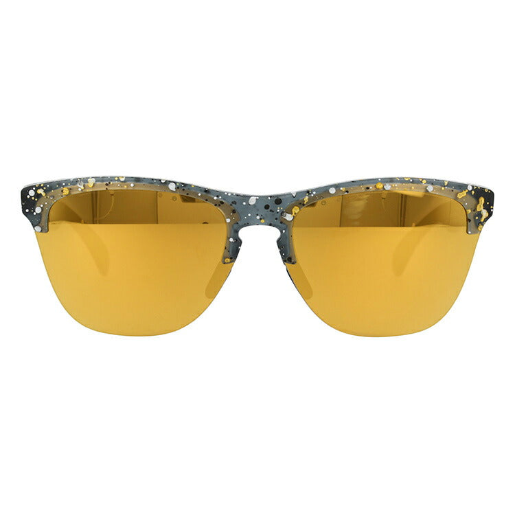 オークリー サングラス フロッグスキンライト ミラーレンズ レギュラーフィット OAKLEY FROGSKINS LITE OO9374-3063 63サイズ Metallic Splatter Collection ウェリントン型 メンズ レディース ［ハイカーブレンズ対応/タウン］
