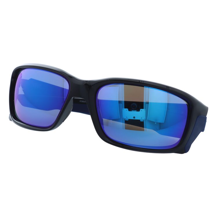 Oakley - サングラス オークリー ストレートリンク サファイア ミラー ブラック ブルー サングラス オークリー ストレートリンク サファイア ミラー