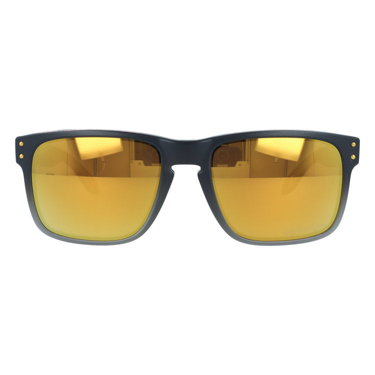 オークリー サングラス ホルブルック 偏光 プリズム ミラーレンズ ハイブリッジフィット OAKLEY HOLBROOK OO9102-AH55 57サイズ Troy Lee Designs トロイリーデザインズ スクエア型 レギュラーフィット 乱反射をカット ユニセックス メンズ レディース
