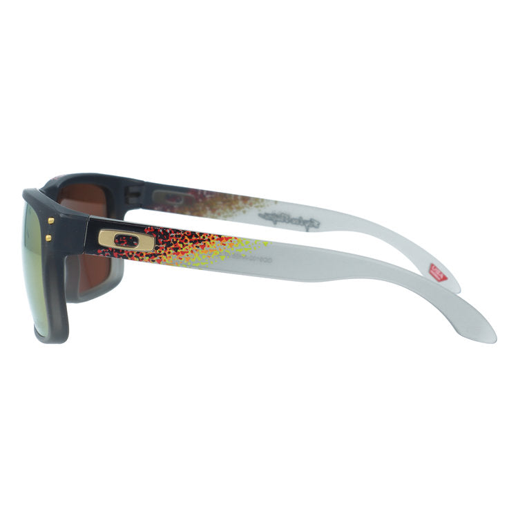 オークリー サングラス ホルブルック 偏光 プリズム ミラーレンズ ハイブリッジフィット OAKLEY HOLBROOK OO9102-AH55 57サイズ Troy Lee Designs トロイリーデザインズ スクエア型 レギュラーフィット 乱反射をカット ユニセックス メンズ レディース