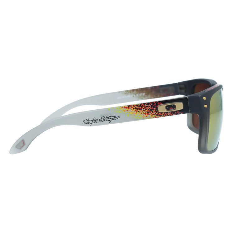 オークリー サングラス ホルブルック 偏光 プリズム ミラーレンズ ハイブリッジフィット OAKLEY HOLBROOK OO9102-AH55 57サイズ Troy Lee Designs トロイリーデザインズ スクエア型 レギュラーフィット 乱反射をカット ユニセックス メンズ レディース