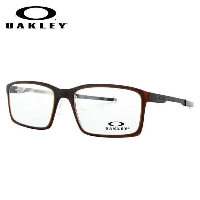 オークリー 眼鏡 フレーム OAKLEY メガネ STEEL LINE S スチールラインS OX8097-0454 54 レギュラーフィット スクエア型 スポーツ メンズ レディース 度付き 度なし 伊達 ダテ めがね 老眼鏡 サングラス ラッピング無料