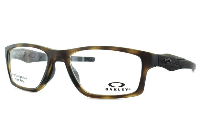 オークリー 眼鏡 フレーム OAKLEY メガネ CROSSLINK MNP クロスリンクMNP OX8090-0855 55 TrueBridge（4種ノーズパッド付） スクエア型 スポーツ メンズ レディース 度付き 度なし 伊達 ダテ めがね 老眼鏡 サングラス ラッピング無料