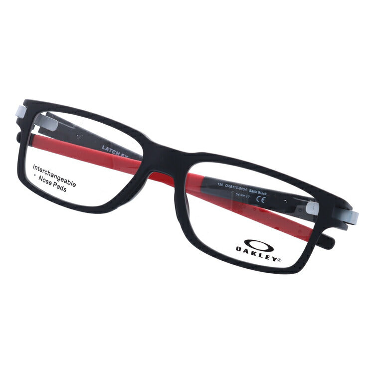 オークリー 眼鏡 フレーム OAKLEY メガネ LATCH EX ラッチEX OX8115-0454 54 TrueBridge（4種ノーズパッド付） スクエア型 スポーツ メンズ レディース 度付き 度なし 伊達 ダテ めがね 老眼鏡 サングラス ラッピング無料