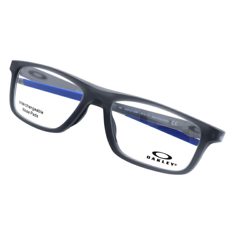 オークリー 眼鏡 フレーム OAKLEY メガネ POMMEL ポメル OX8127-0255 55 TrueBridge（4種ノーズパッド付） ウェリントン型 スポーツ メンズ レディース 度付き 度なし 伊達 ダテ めがね 老眼鏡 サングラス ラッピング無料
