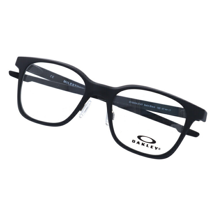 【キッズ・ジュニア用】オークリー 眼鏡 フレーム OAKLEY メガネ MILESTONE XS マイルストーンXS OY8004-0147 47 レギュラーフィット（調整可能ノーズパッド） ウェリントン型 子供 ユース 度付き 度なし 伊達 ダテ めがね 老眼鏡 ラッピング無料